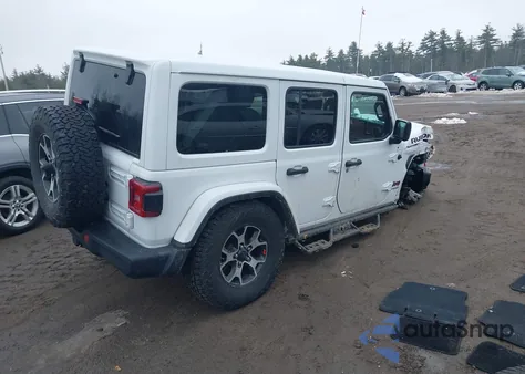 2021 Jeep Wrangler Unlimited Rubicon 4X4 z USA, uszkodzony, nr VIN 1C4HJXFG2MW563261